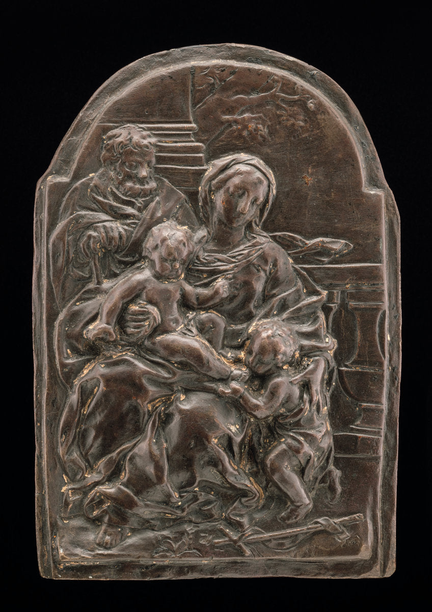 probably second half 16th century by Central Italian 16th Century (The Holy Family with the Infant Saint John), 16X12"(A3)Poster Print