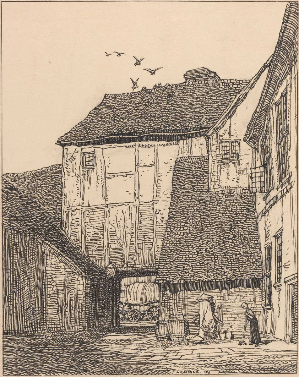 The George Inn, Beaconsfield by F.L. Griggs (British, 1876 - 1938), 16X12"(A3)Poster Print