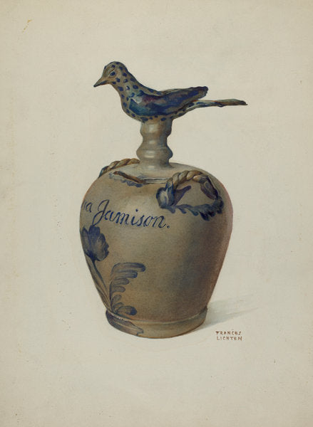 Pa. German Money Bank by Frances Lichten (American, active c. 1935), 16X12"(A3)Poster Print