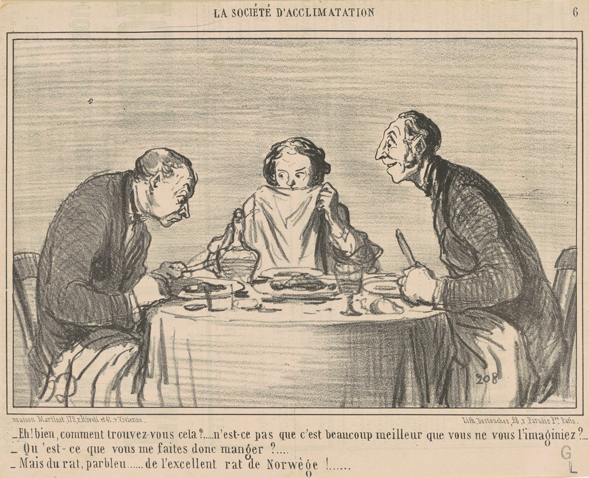 Eh! Bien, comment trouvez-vous cela? by Honoré Daumier (French, 1808 - 1879), 16X12"(A3)Poster Print