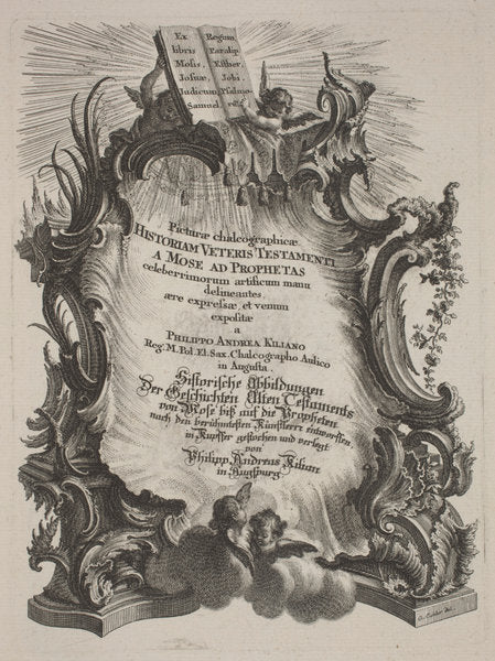 Picturae Chalcographicae Historiam Veteris et Novi Testamenti by Philipp Andreas Kilian after Various Artists, Johann Michael Wagner (publisher) (German, 1714 - 1759), 16X12"(A3)Poster Print