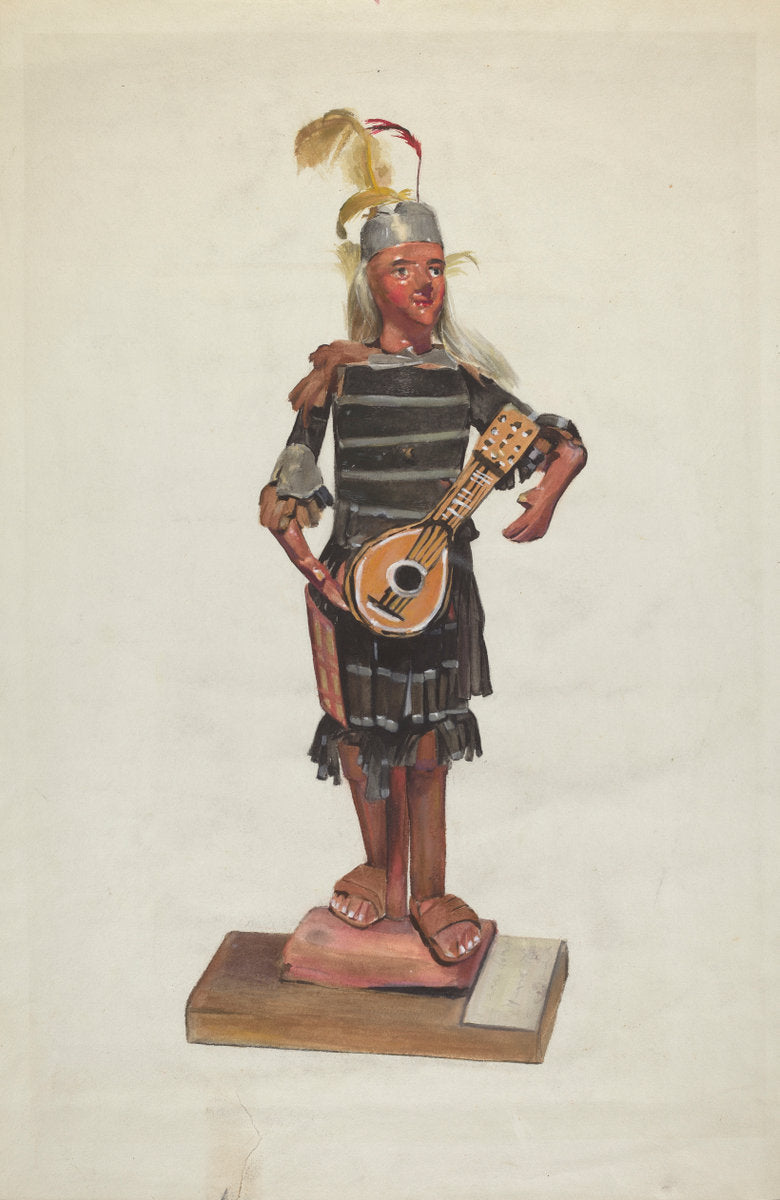 Indian Doll - Winnipeg Brave by Jane Iverson (American, active c. 1935), 16X12"(A3)Poster Print
