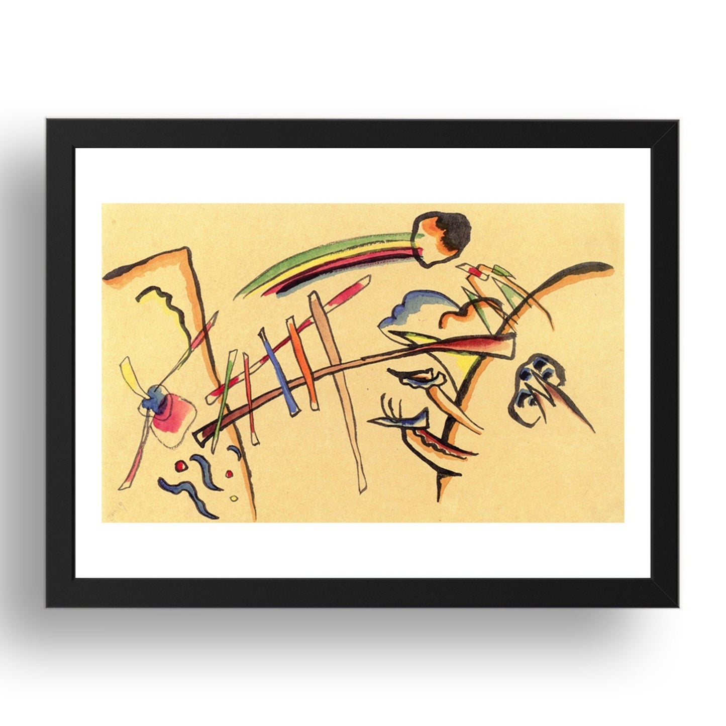 Untitled 1919 by Wassily Kandinsky, 17x13" Frame