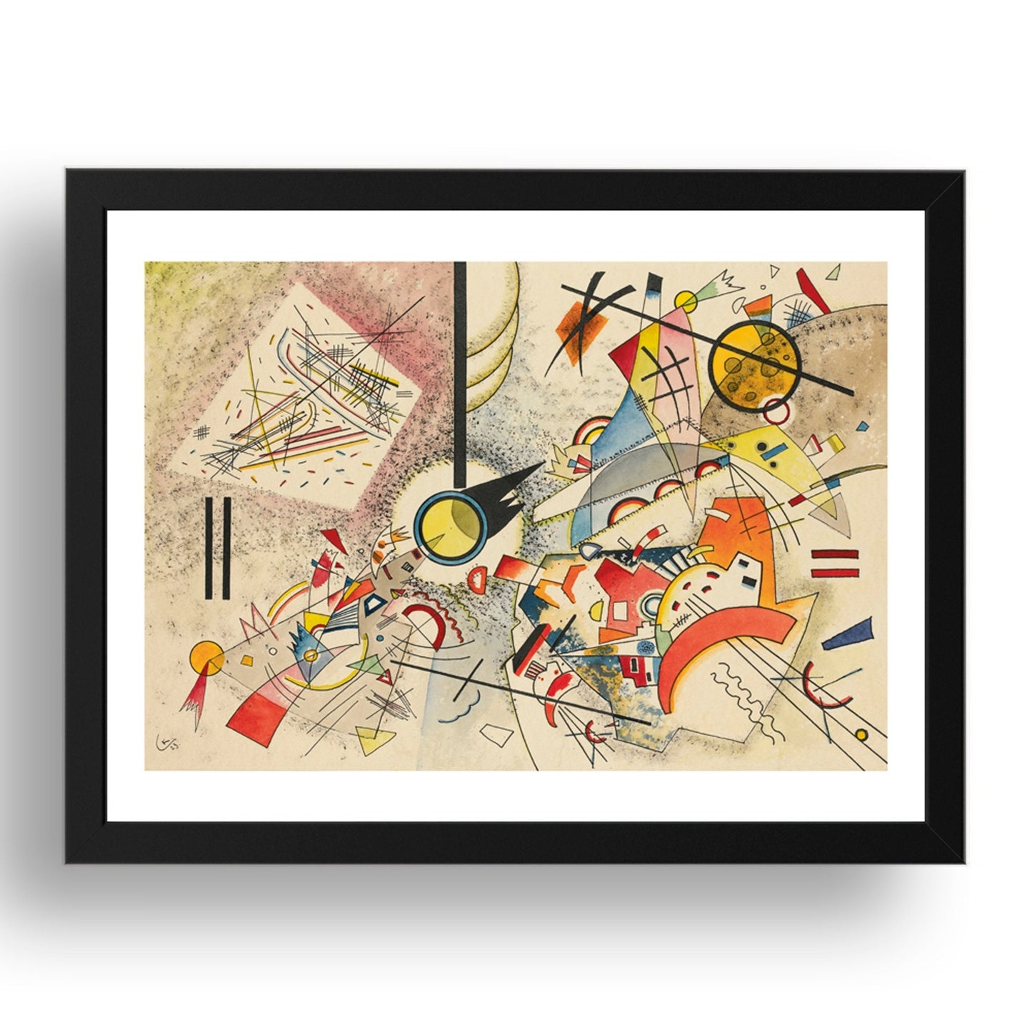 Untitled by Wassily Kandinsky, 17x13" Frame
