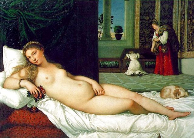 Venus of Urbino by Titian, vintage art, modern poster print