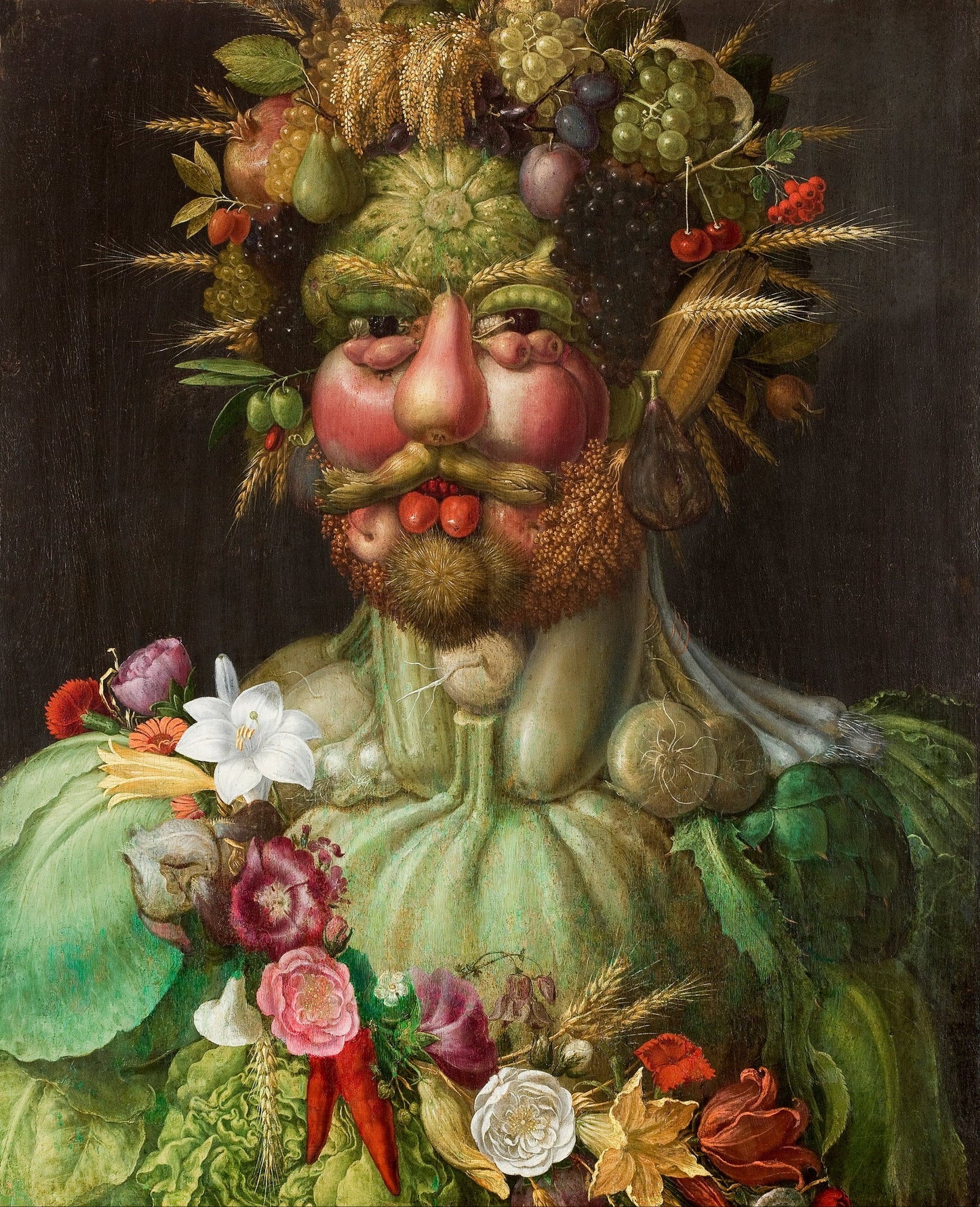 Vertumnus, vintage artwork by Giuseppe Arcimboldo, 12x8" (A4) Poster