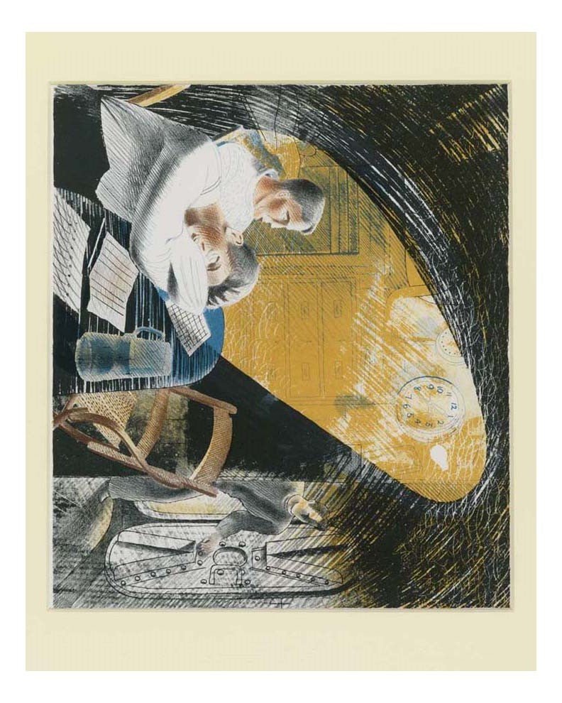 Ward Room Number 1 by Eric Ravilious, 17x13" Frame