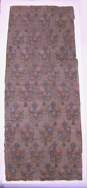 :Floral Textile Fragment early 17th century-16x12"(A3) Poster