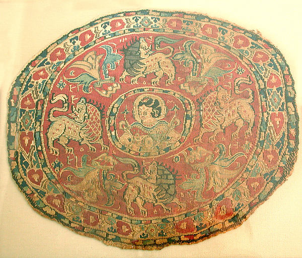 :Round Insert from a Coptic Tunic or Shawl 7th century-16x12"(A3) Poster