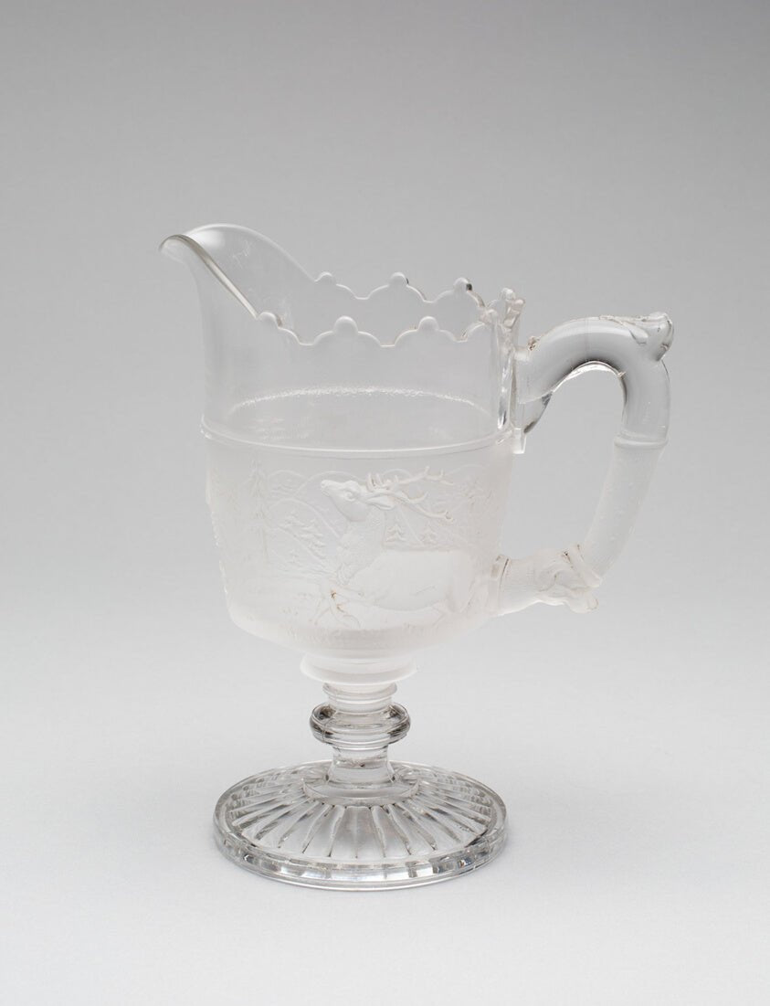 Westward Ho!/Pioneer pattern cream pitcher by Gillinder and Sons, 1861–c. 1930, 23x16"( A2 size ) Poster Print