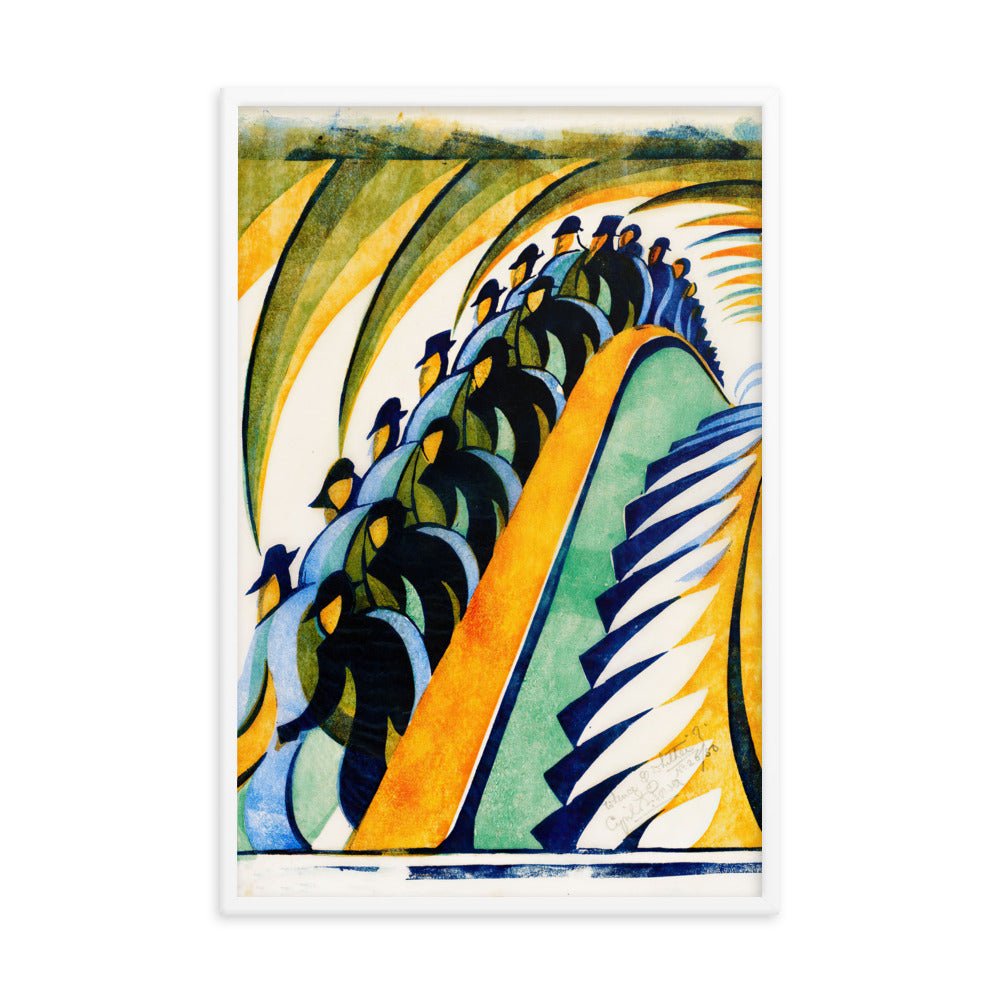 Whence and Whither? aka Escalator, 1932 by Cyril Edward Power, vintage art, Framed poster