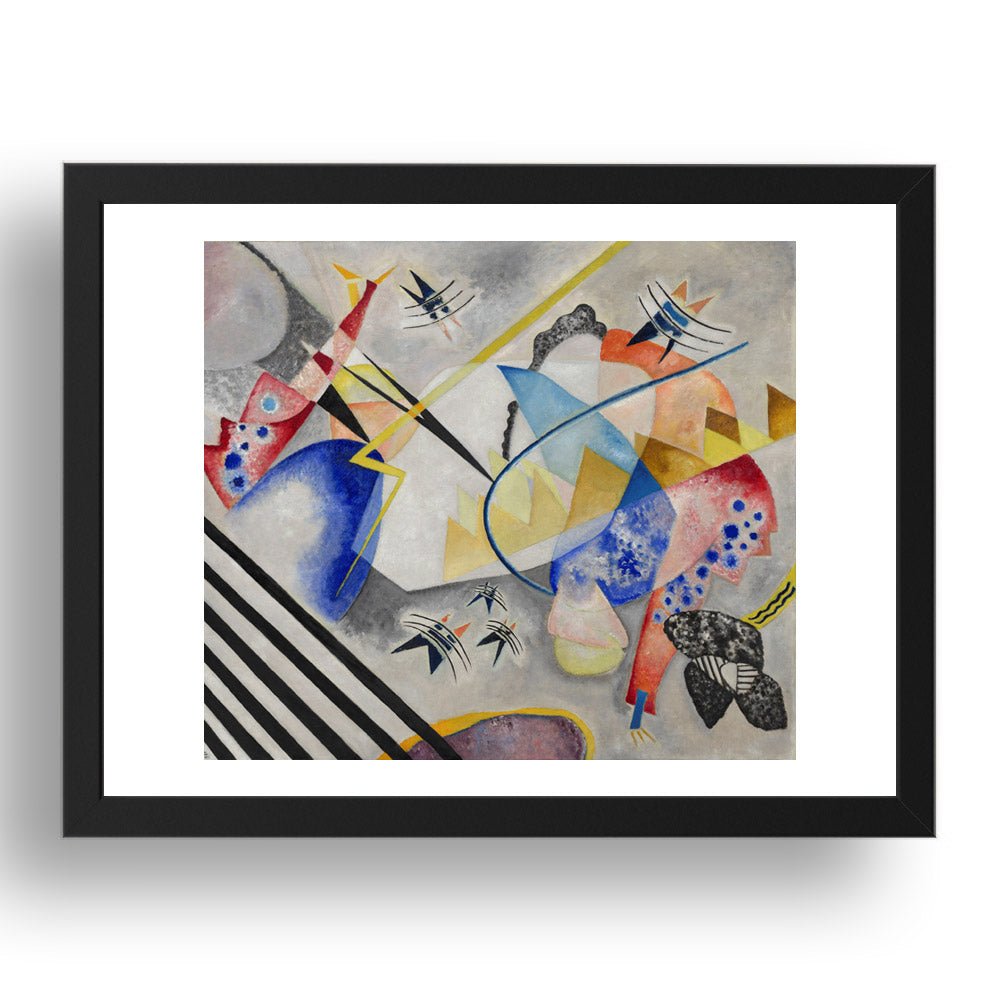 WHITE CENTER by Wassily Kandinsky, 17x13" Frame