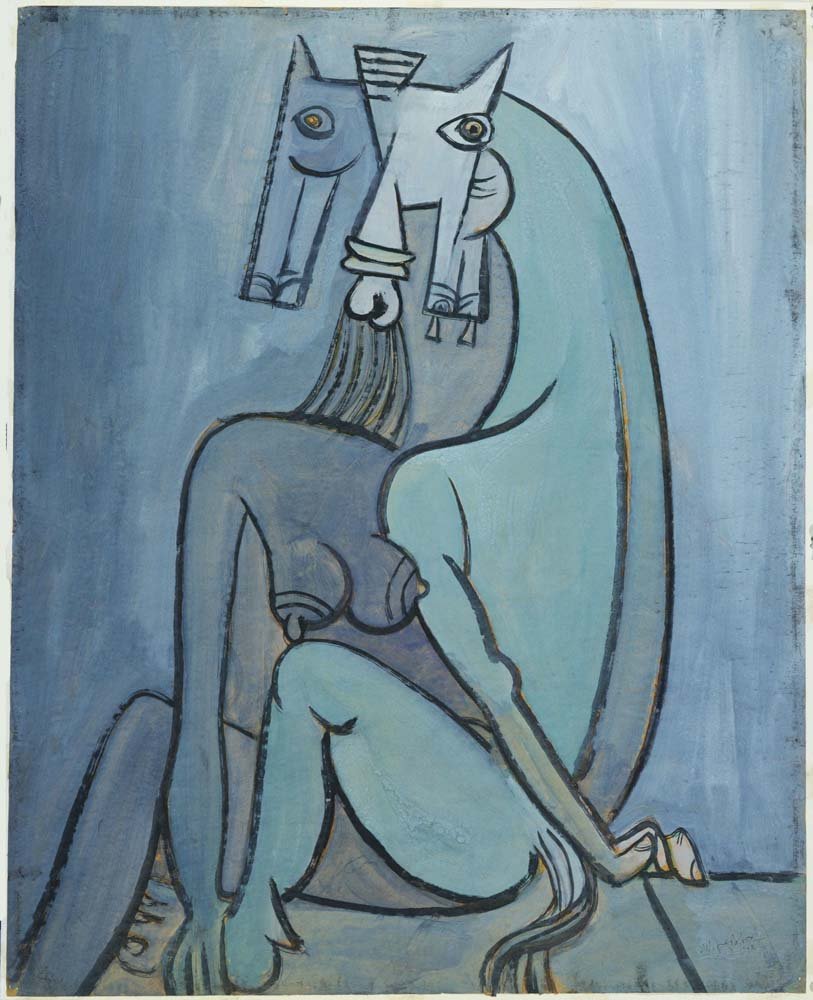 Wifredo Lam - Satan, vintage art, A3 (16x12") Poster Print