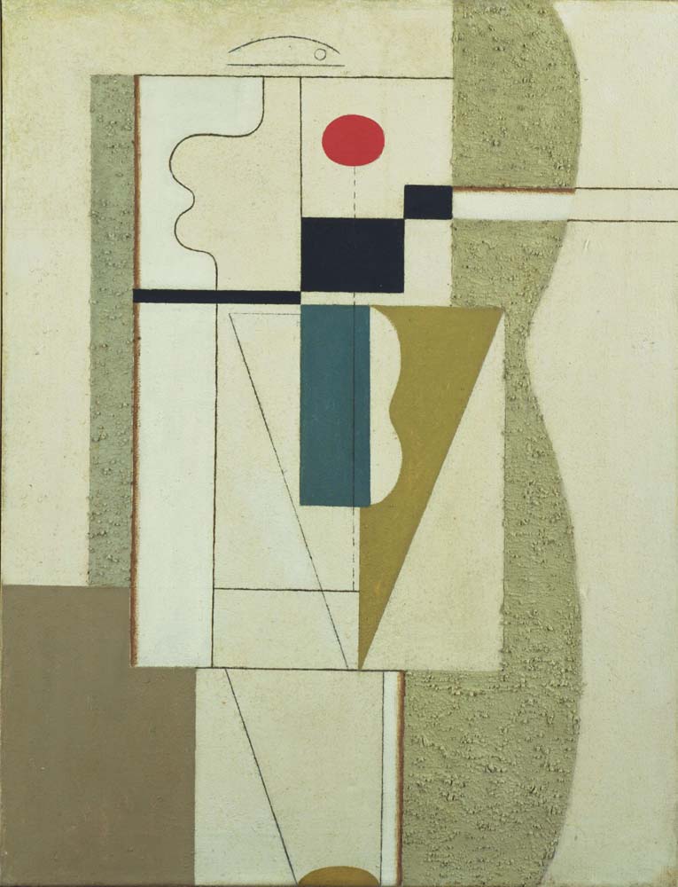 Willi Baumeister - Figurate with Red Ellipse, vintage art, modern poster print