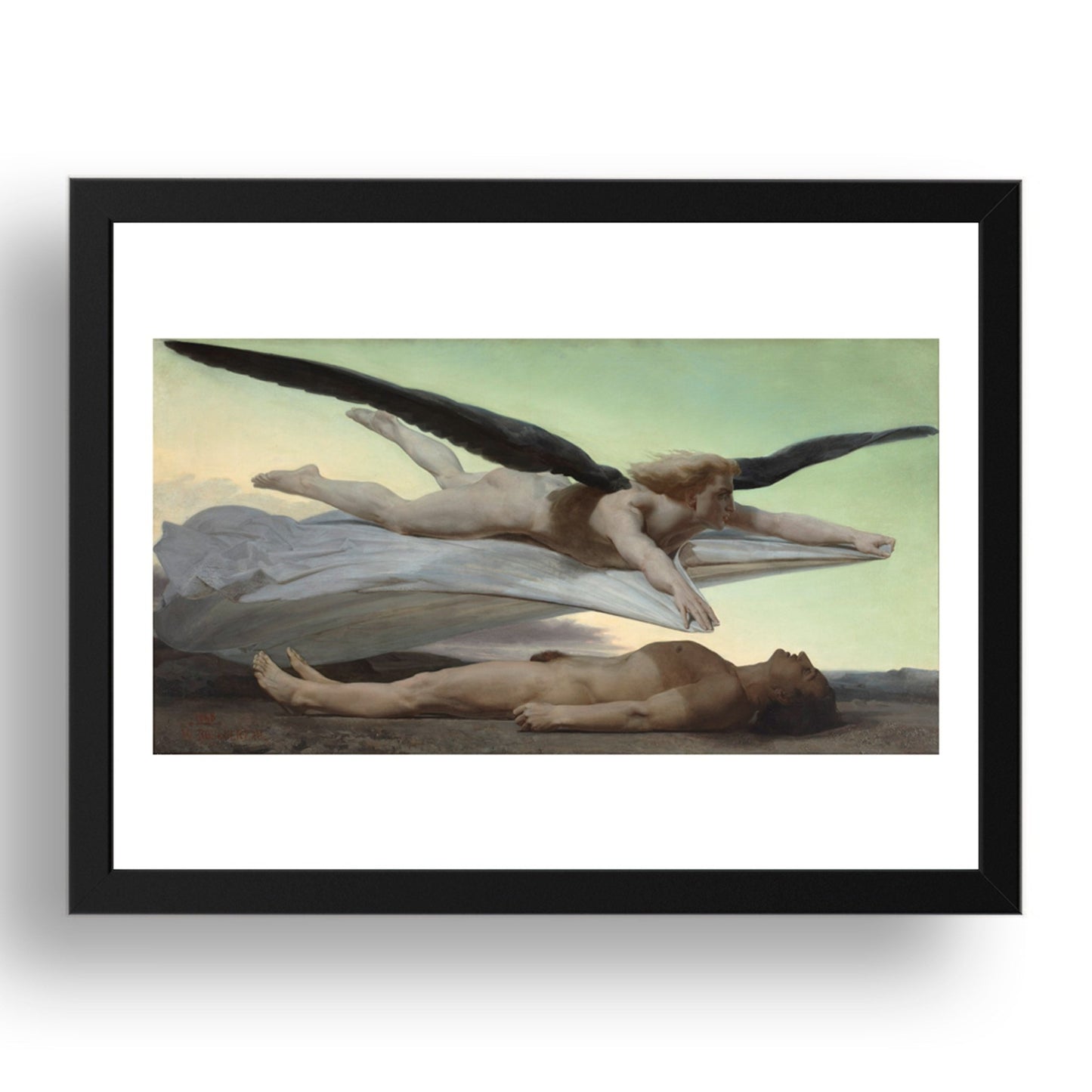William Bouguereau: Equality before Death (1848), vintage art, A3 (16x12") Poster Print