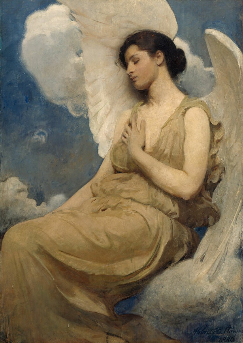 Winged Figure by Abbott Handerson Thayer,23x16"( A2 size ) Poster Print
