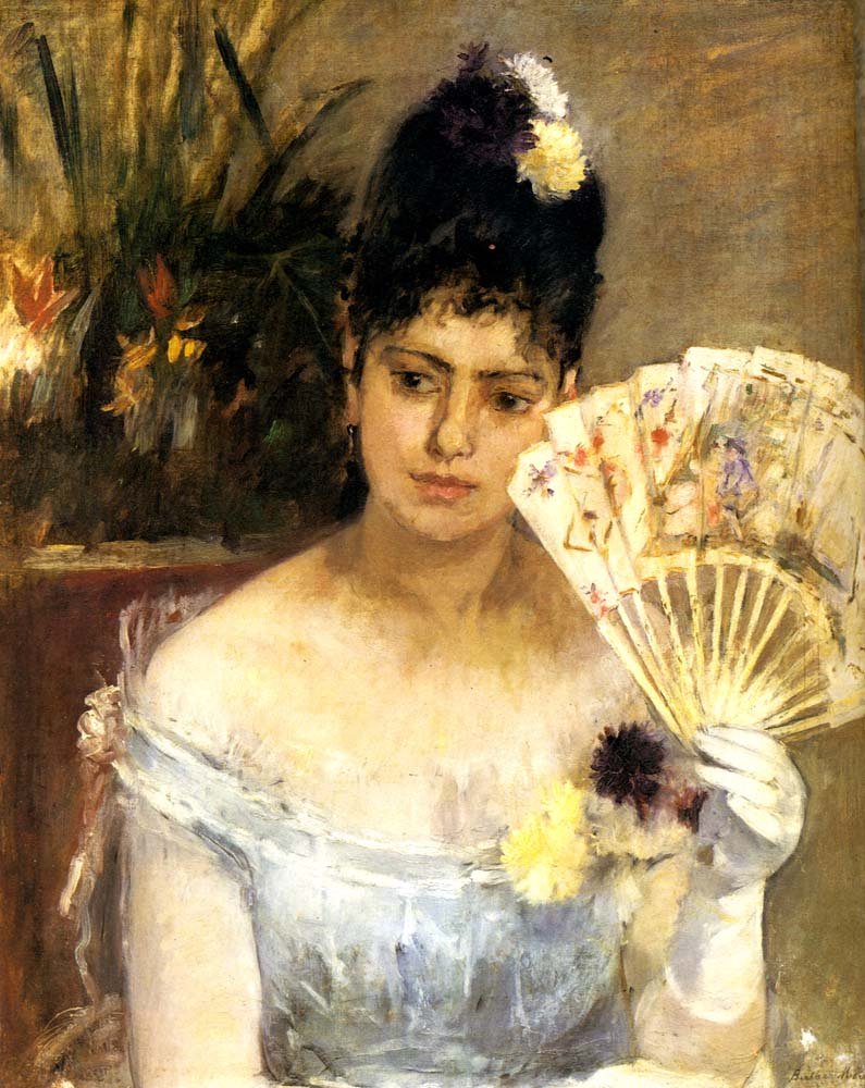 With the ball by Berthe Morisot, 1875, vintage art, modern poster print