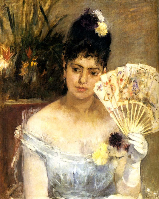 With the ball by Berthe Morisot, 1875, vintage art, modern poster print