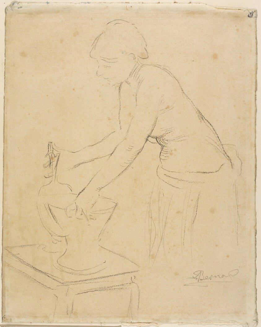 Woman at Her Toilette by Albert Besnard, 23x16"( A2 size) Poster Print