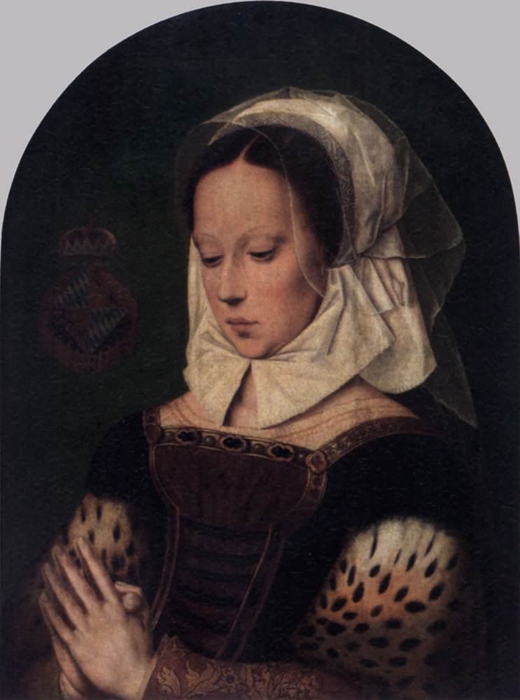 Woman Praying, vintage artwork by Ambrosius Benson, A3 (16x12") Poster Print