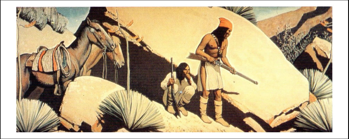 Classic Vintage Landscape by Maynard Dixon, Classic American Western Art, 16x12" (A3) Poster Print