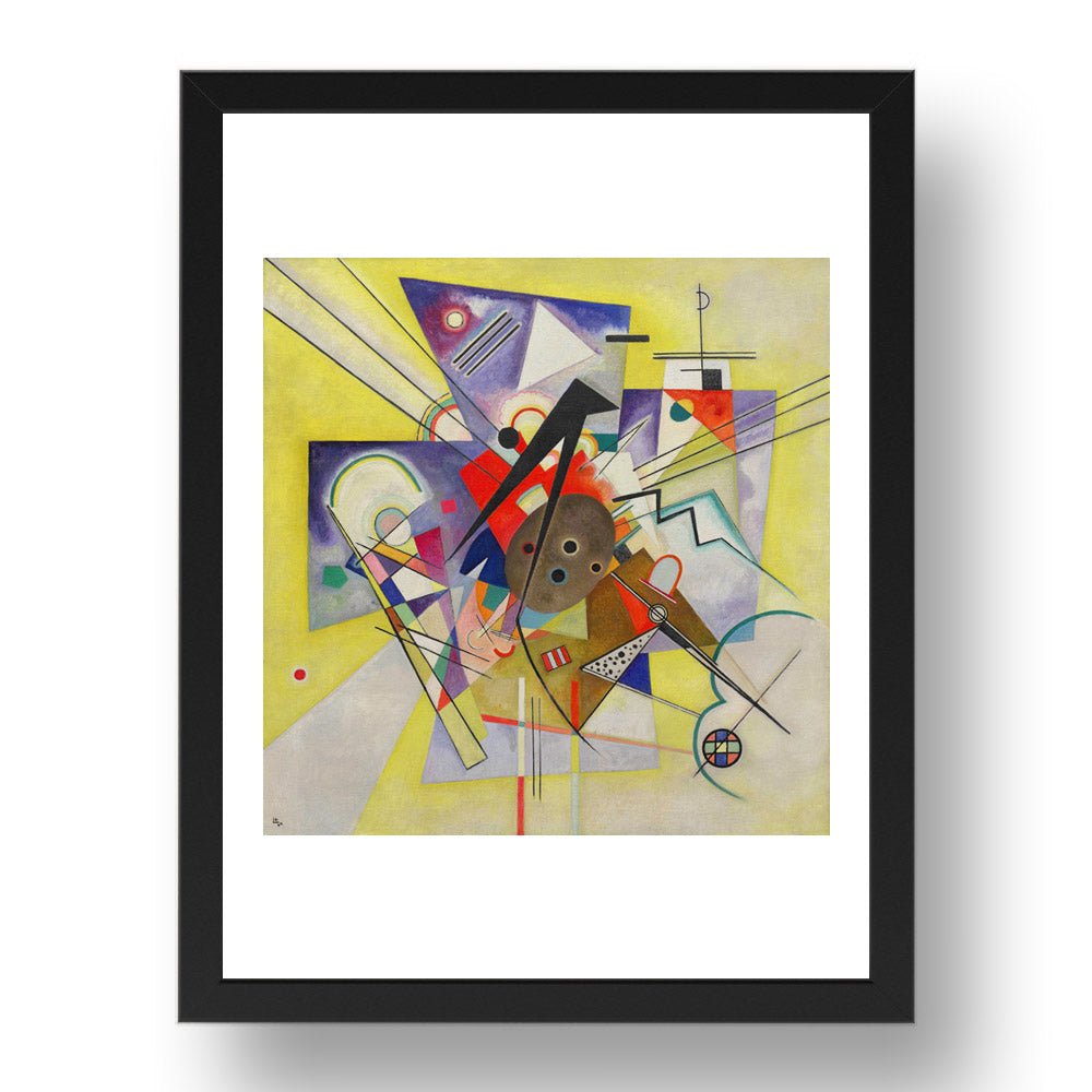 Yellow Accompaniment 1924 by Wassily Kandinsky, 17x13" Frame