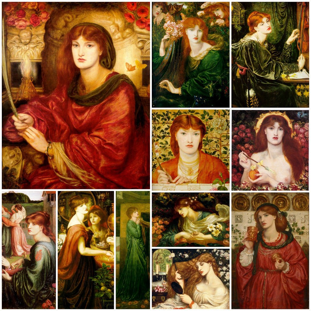 Dante Gabriel Rossetti, English pre-Raphaelite art - Period Prints