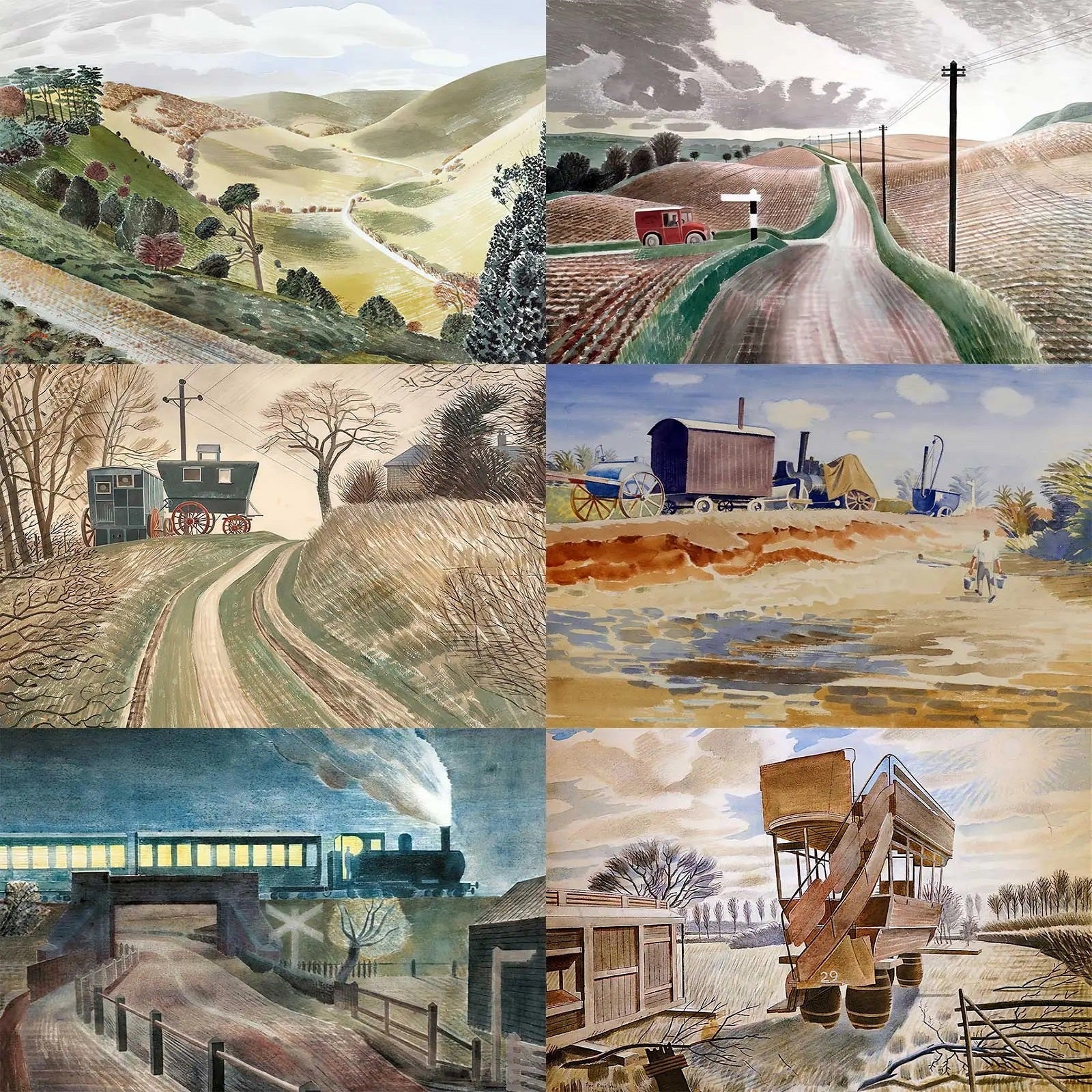 ERIC RAVILIOUS - Period Prints