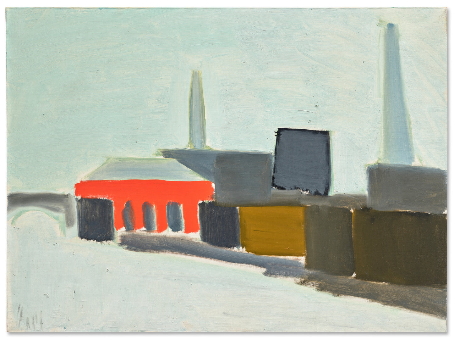 Quai de Grenelle, Abstract Landscape Seascape  by Nicolas de Staël