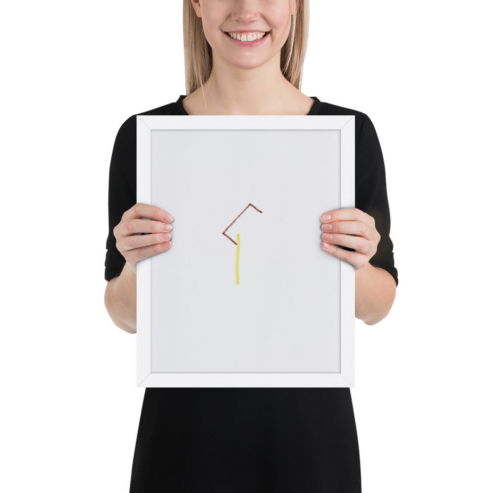 57 Center-Point Drawing by Richard Tuttle, Framed poster