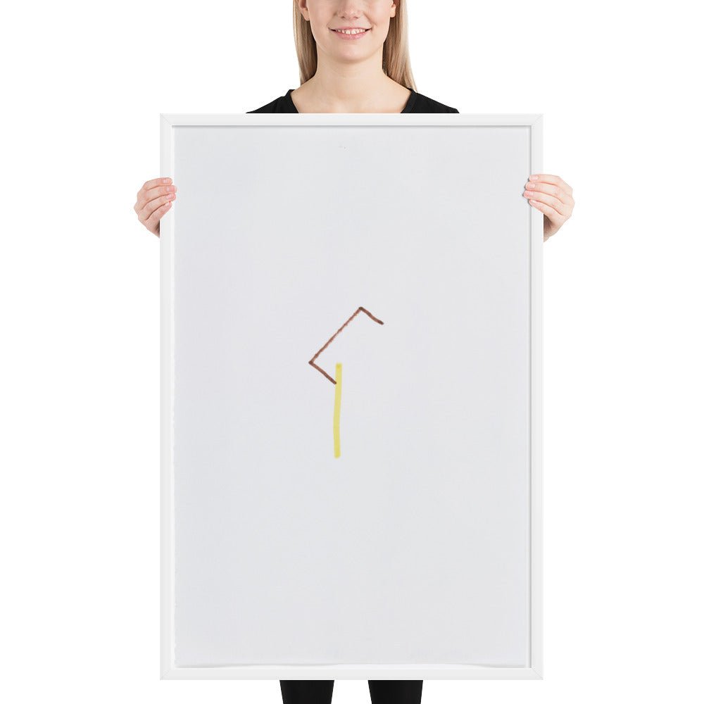 57 Center-Point Drawing by Richard Tuttle, Framed poster