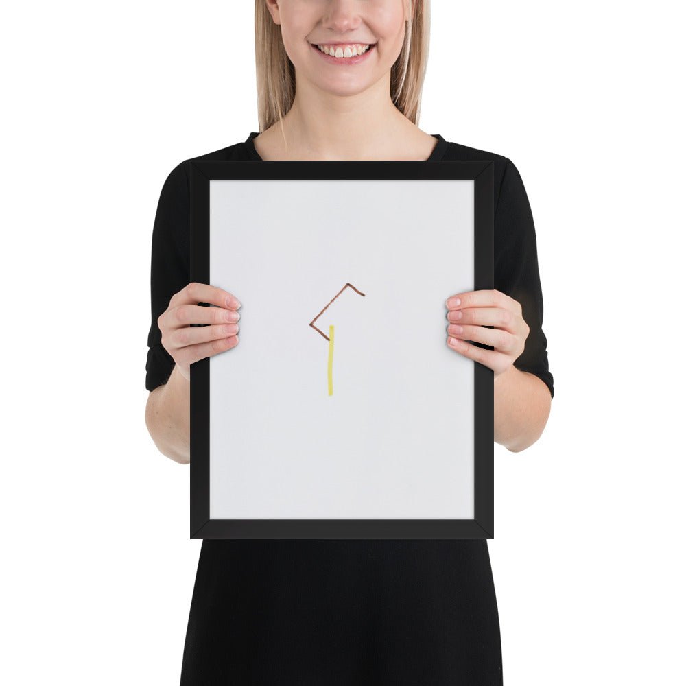 57 Center-Point Drawing by Richard Tuttle, Framed poster