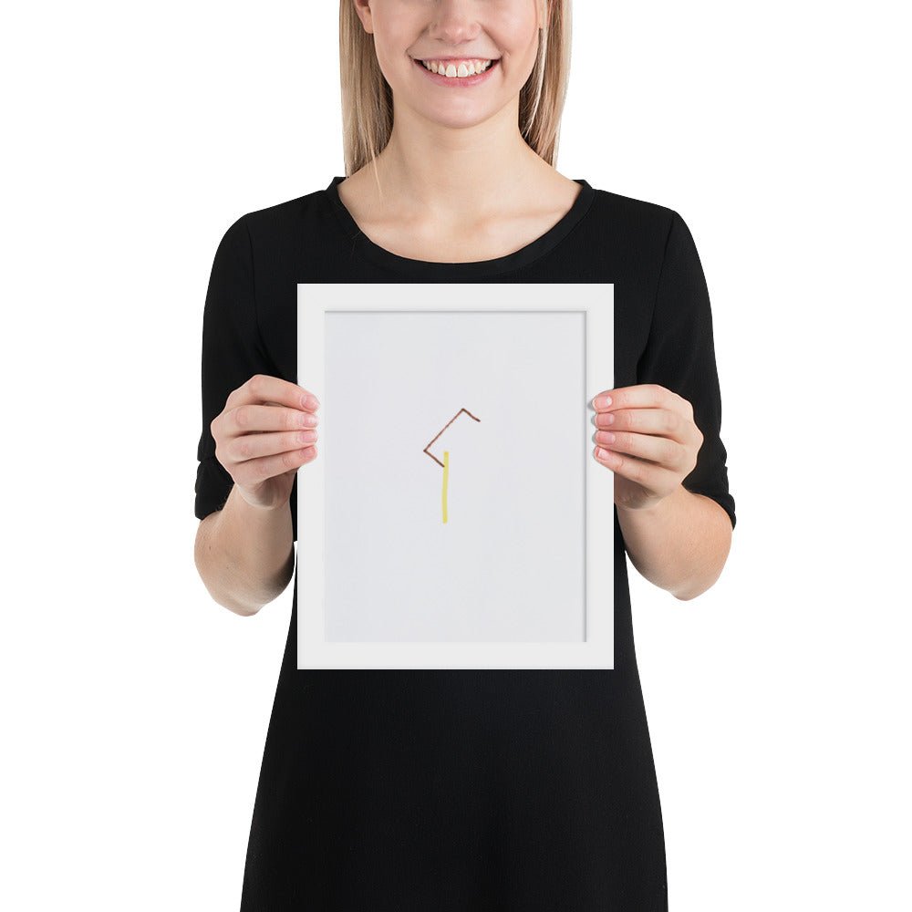 57 Center-Point Drawing by Richard Tuttle, Framed poster
