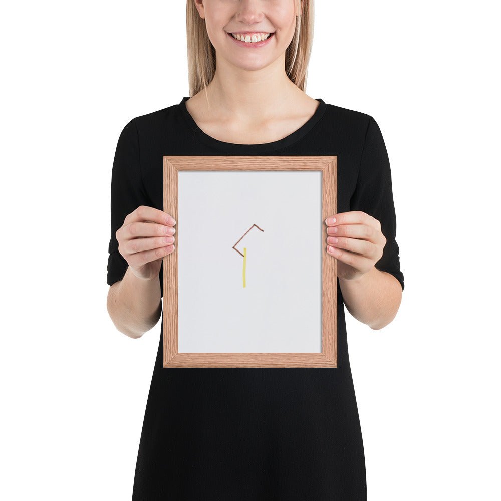 57 Center-Point Drawing by Richard Tuttle, Framed poster