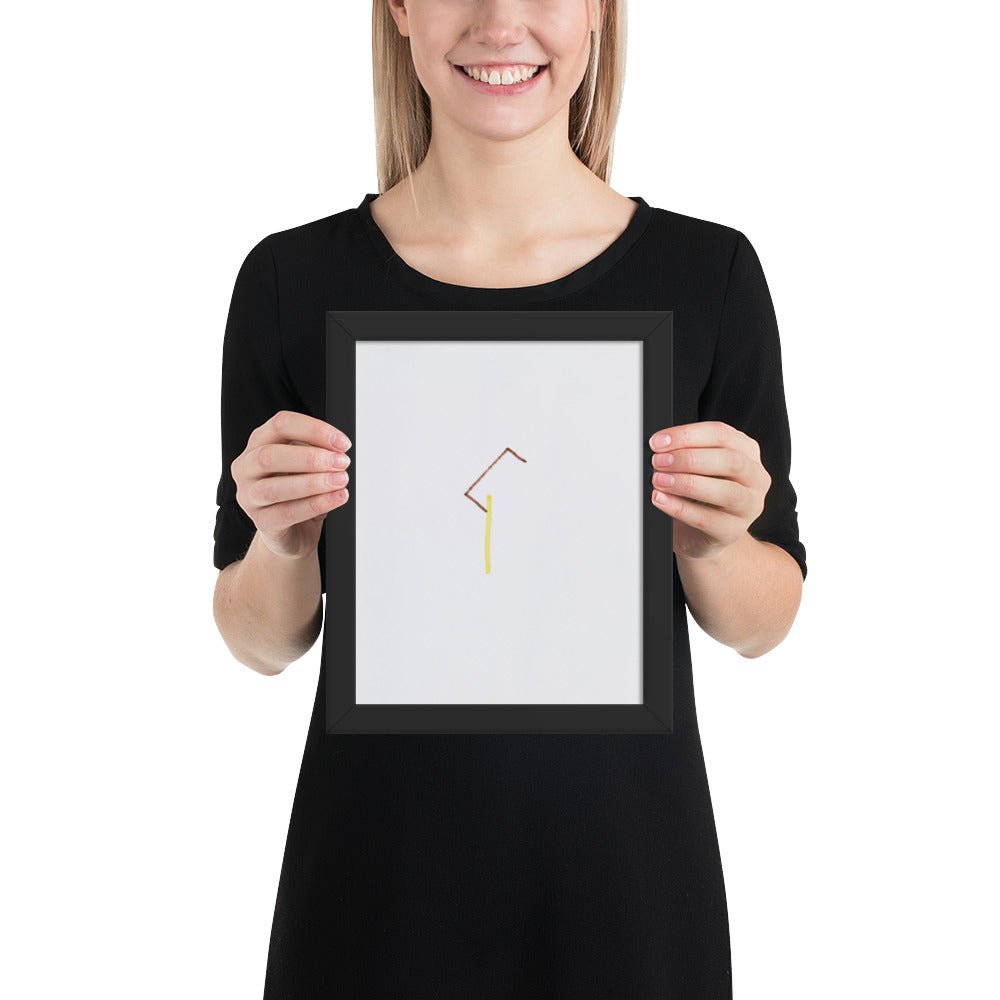 57 Center-Point Drawing by Richard Tuttle, Framed poster