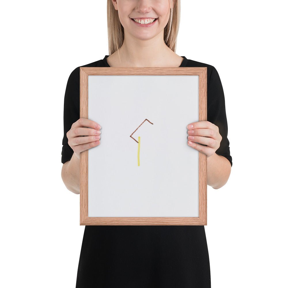 57 Center-Point Drawing by Richard Tuttle, Framed poster