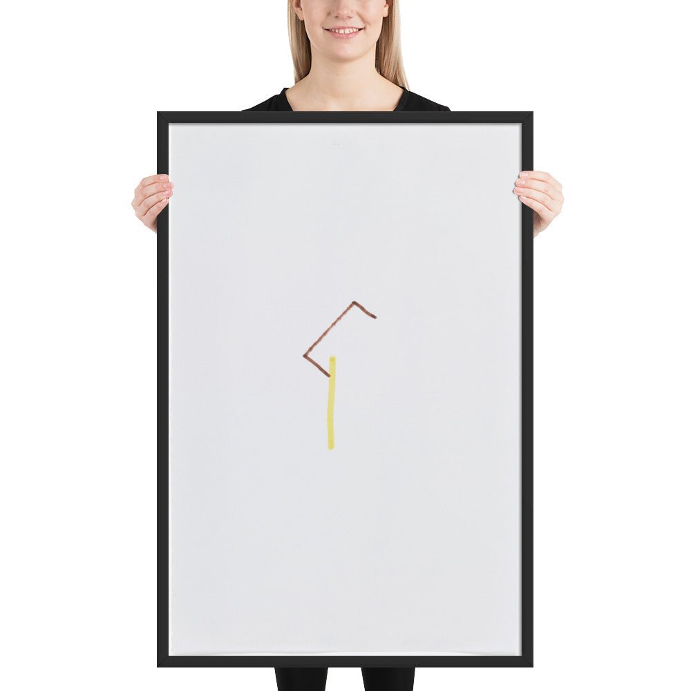 57 Center-Point Drawing by Richard Tuttle, Framed poster