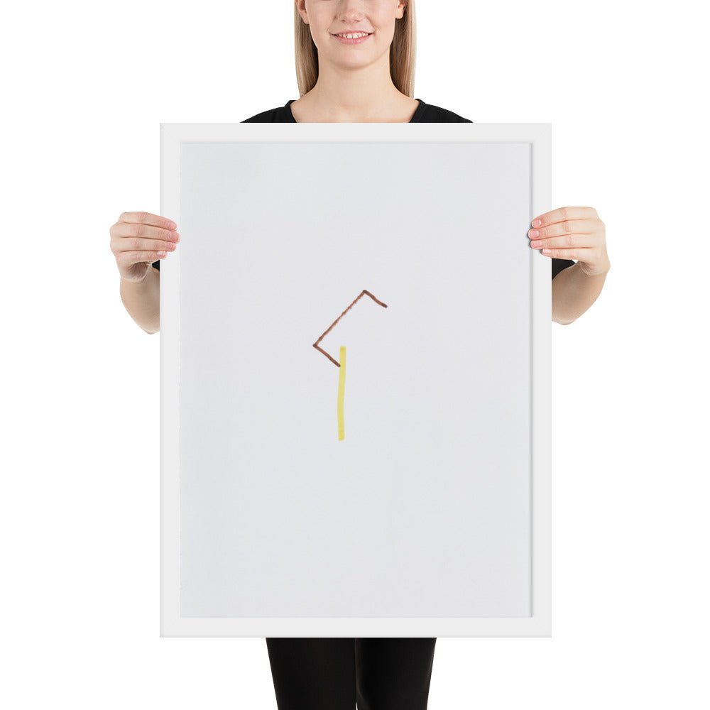 57 Center-Point Drawing by Richard Tuttle, Framed poster