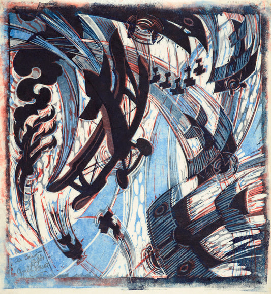 Air raid,  1935 by Cyril Power,   modernist poster print