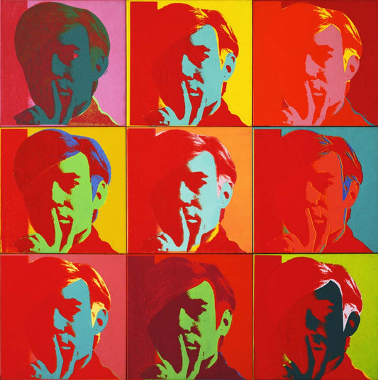 Andy Warhol - Self-Portrait, modernist poster print A2 poster print