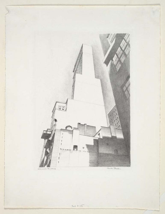 Charles Sheeler - Delmonico Building, modernist poster print A2 poster print