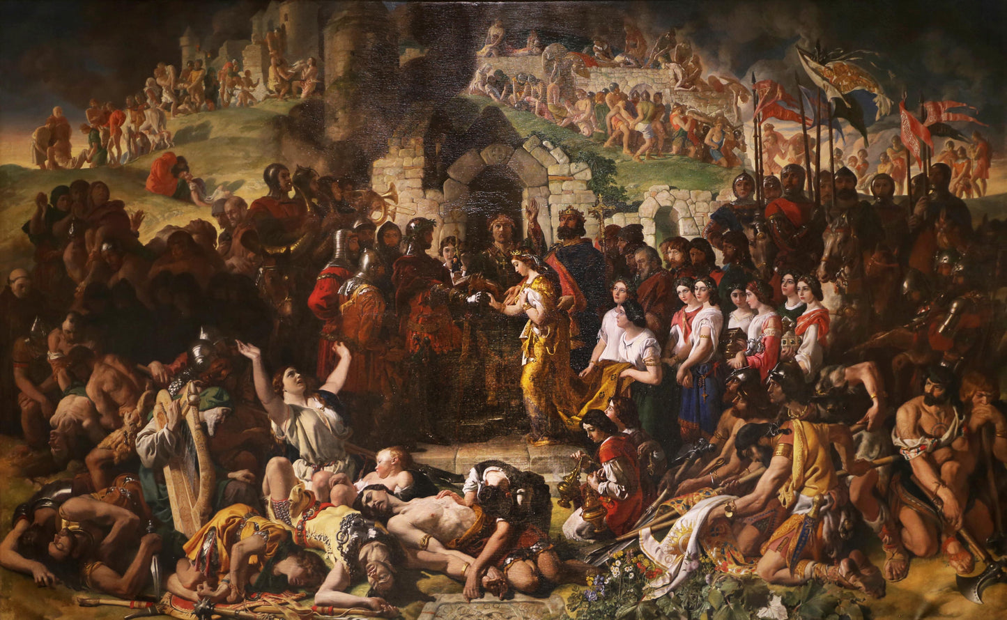 The Marriage of Strongbow and Aoife c1854 by Daniel Maclise, classic Irish art