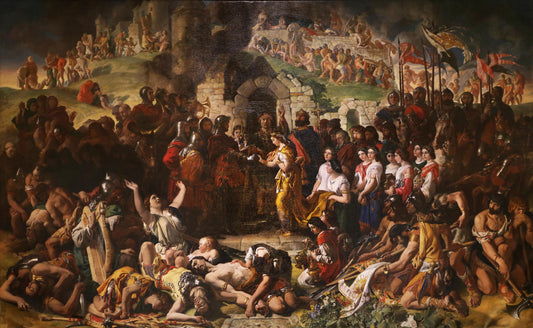 The Marriage of Strongbow and Aoife c1854 by Daniel Maclise, classic Irish art