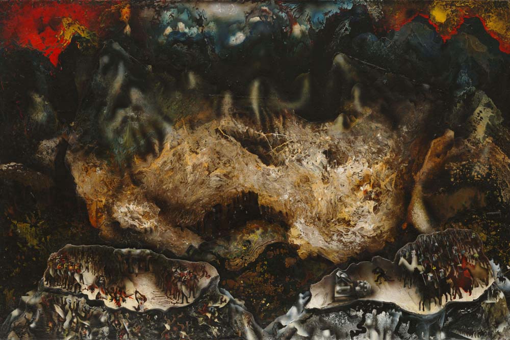 David Alfaro Siqueiros - Collective Suicide, modernist poster print A2 poster print