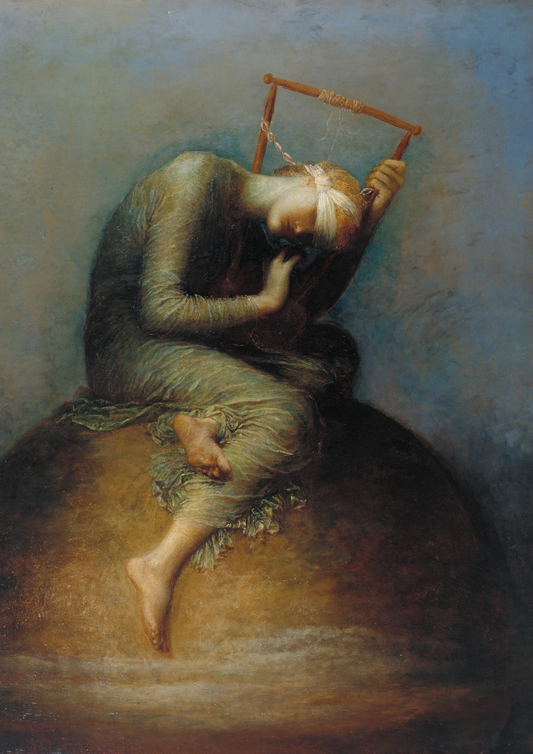Hope by George Frederic Watts,  Poster Print Wall Art