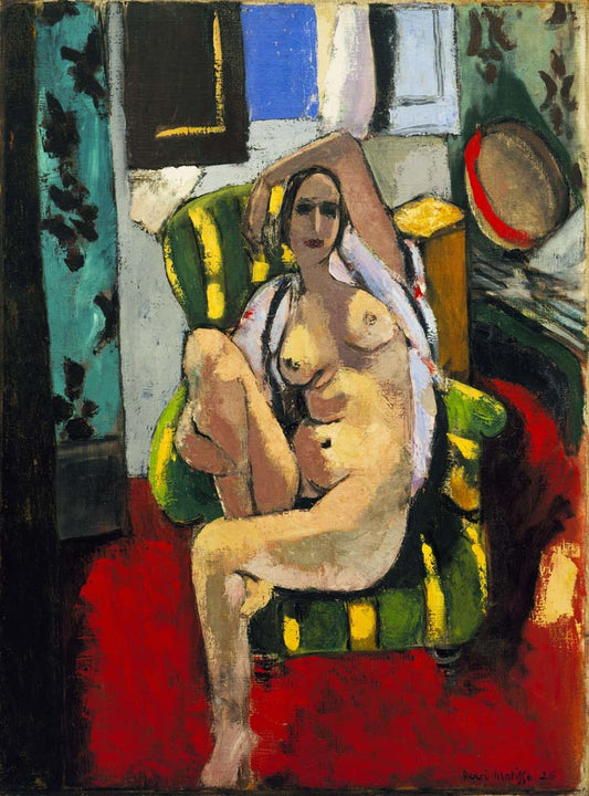 Henri Matisse - Odalisque with a Tambourine, modernist poster print A2 poster print