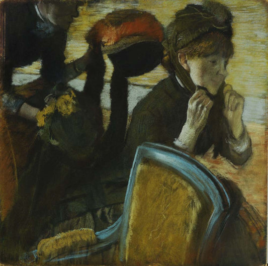Hilaire-Germain-Edgar Degas - At the Milliner's, modernist poster print A2 poster print