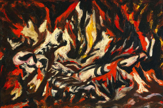 Jackson Pollock - The Flame, modernist poster print A2 poster print