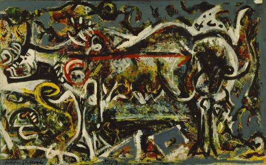 Jackson Pollock - The She-Wolf, modernist poster print A2 poster print
