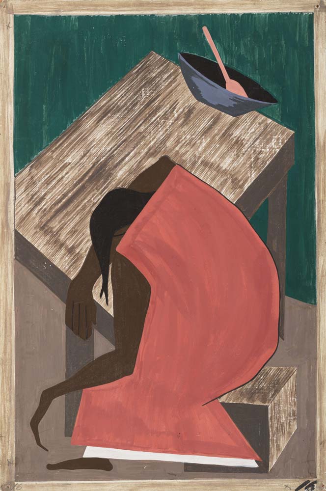 Jacob Lawrence - Negro was used to lynching, , modernist poster print A2 poster print